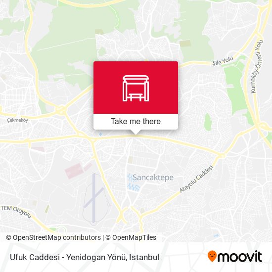 Ufuk Caddesi - Yenidogan Yönü map