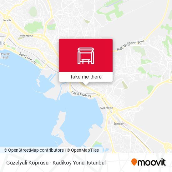 Güzelyali Köprüsü - Kadiköy Yönü map