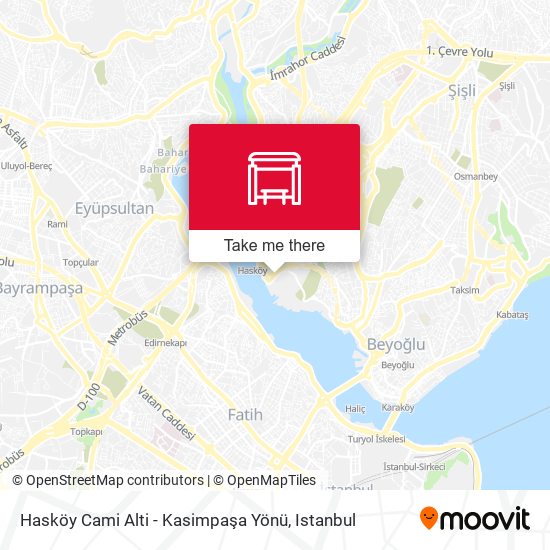 Hasköy Cami Alti - Kasimpaşa Yönü map