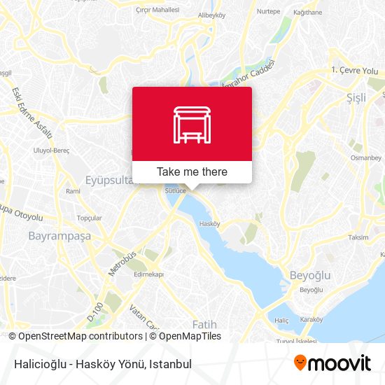 Halicioğlu - Hasköy Yönü map