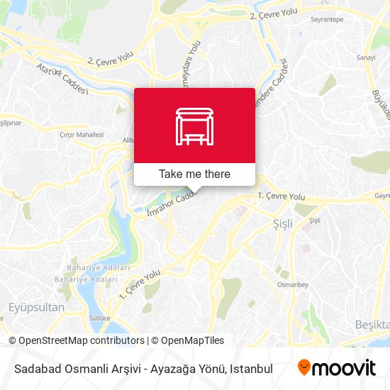 Sadabad Osmanli Arşivi - Ayazağa Yönü map