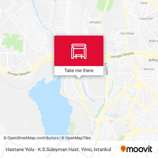 Hastane Yolu - K.S.Süleyman Hast. Yönü map