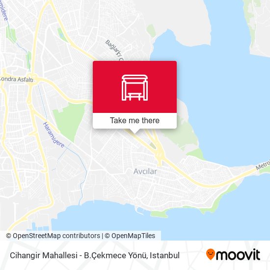 Cihangir Mahallesi - B.Çekmece Yönü map