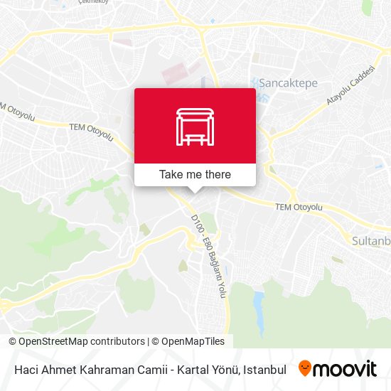 Haci Ahmet Kahraman Camii - Kartal Yönü map