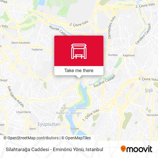 Silahtarağa Caddesi - Eminönü Yönü map