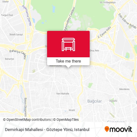 Demirkapi Mahallesi - Göztepe Yönü map