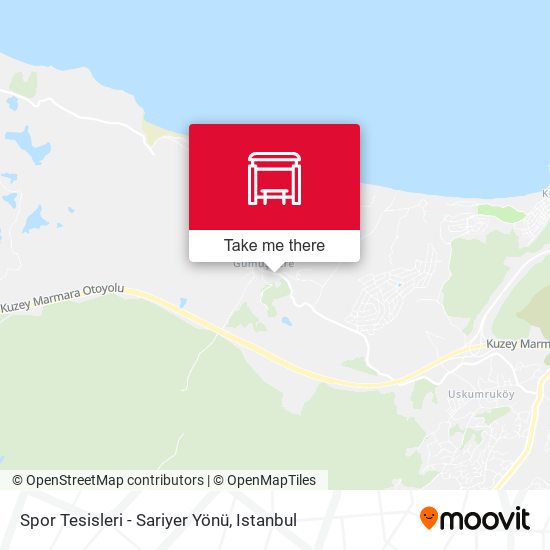 Spor Tesisleri - Sariyer Yönü map