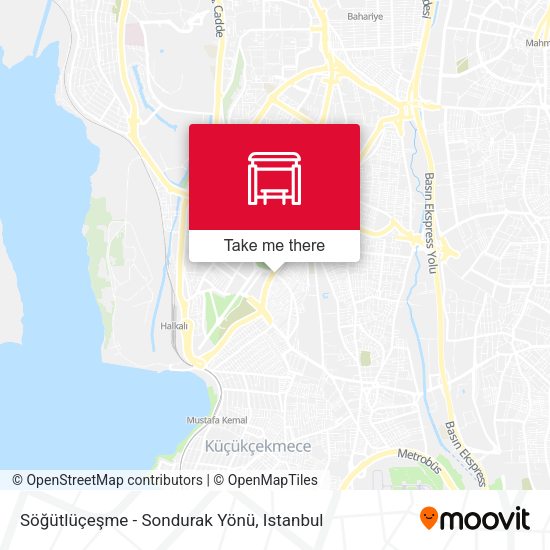 Söğütlüçeşme - Sondurak Yönü map