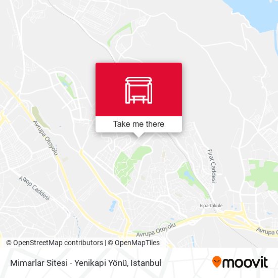 Mimarlar Sitesi - Yenikapi Yönü map