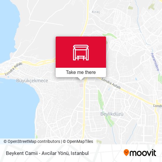 Beykent Camii - Avcilar Yönü map