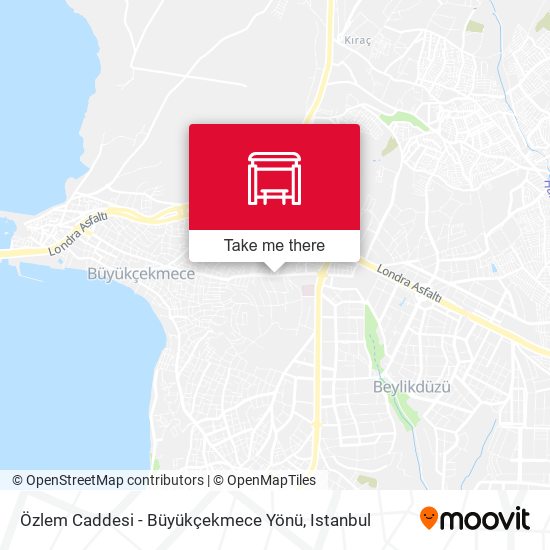 Özlem Caddesi - Büyükçekmece Yönü map