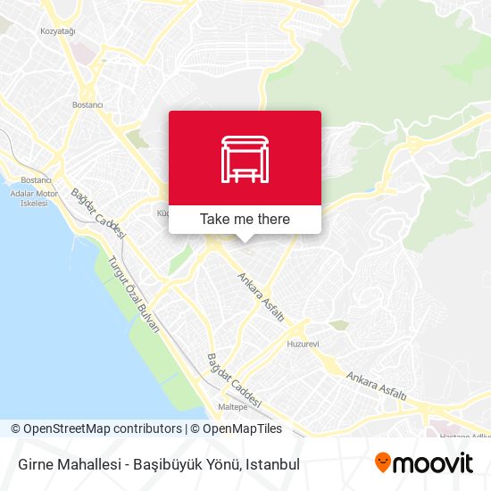 Girne Mahallesi - Başibüyük Yönü map