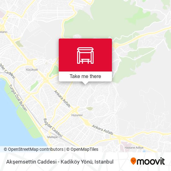 Akşemsettin Caddesi - Kadiköy Yönü map
