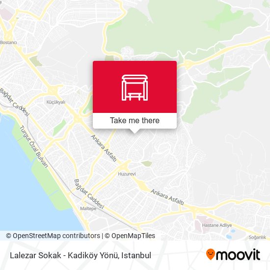 Lalezar Sokak - Kadiköy Yönü map