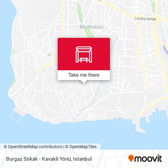Burgaz Sokak - Kavakli Yönü map
