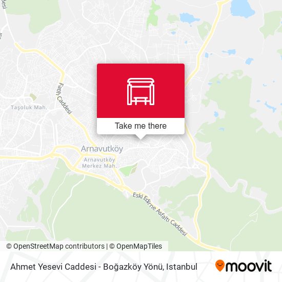 Ahmet Yesevi Caddesi - Boğazköy Yönü map