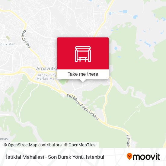 İstiklal Mahallesi - Son Durak Yönü map