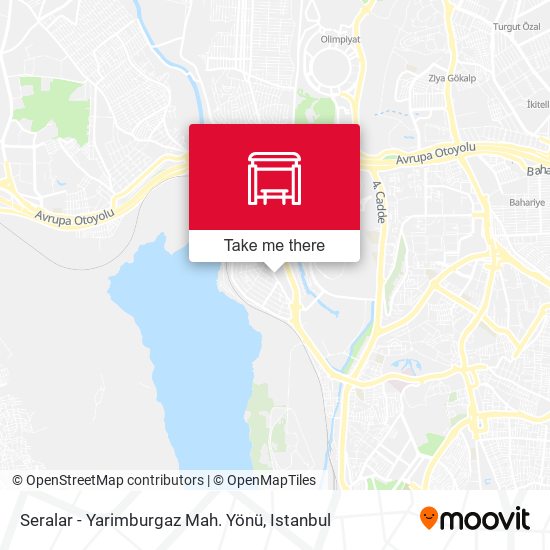Seralar - Yarimburgaz Mah. Yönü map