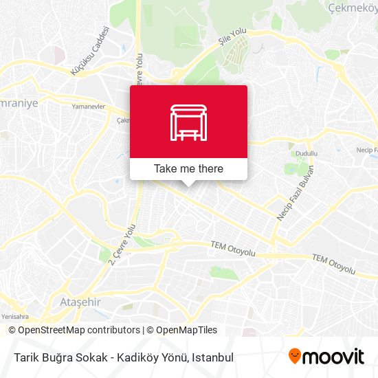Tarik Buğra Sokak - Kadiköy Yönü map