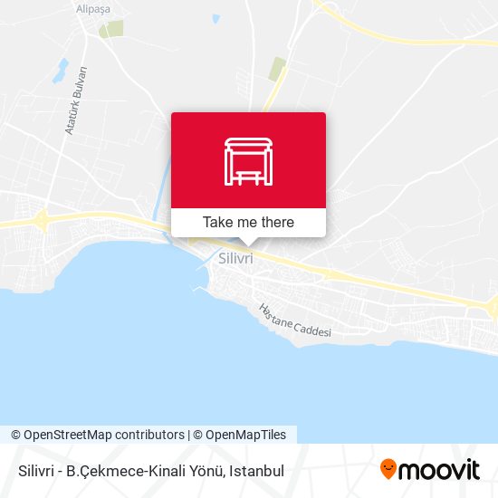 Silivri - B.Çekmece-Kinali Yönü map