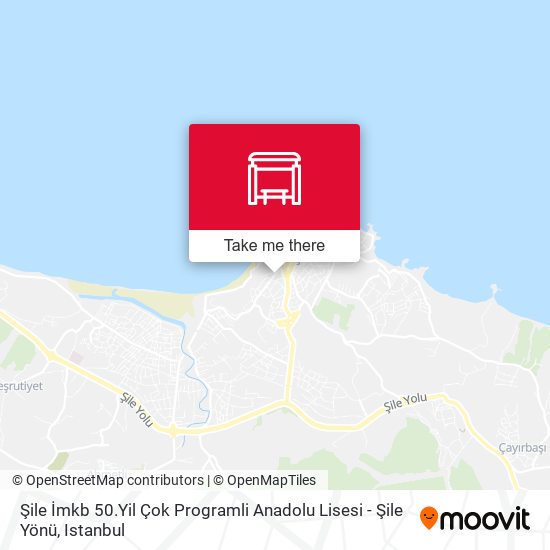 Şile İmkb 50.Yil Çok Programli Anadolu Lisesi - Şile Yönü map