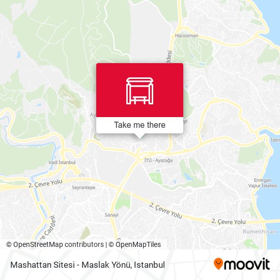 Mashattan Sitesi - Maslak Yönü map