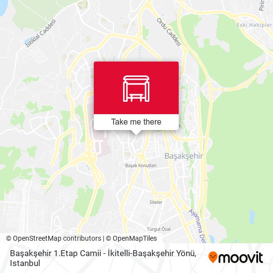 Başakşehir 1.Etap Camii - İkitelli-Başakşehir Yönü map