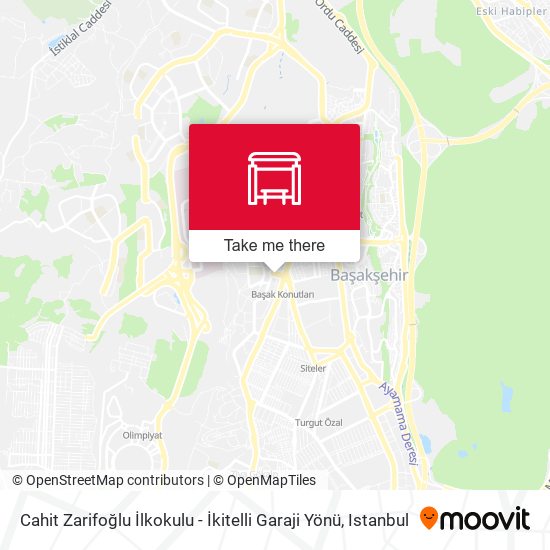 Cahit Zarifoğlu İlkokulu - İkitelli Garaji Yönü map