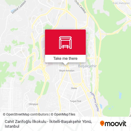 Cahit Zarifoğlu İlkokulu - İkitelli-Başakşehir Yönü map