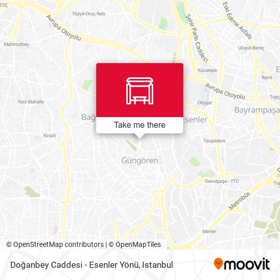 Doğanbey Caddesi - Esenler Yönü map