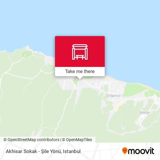 Akhisar Sokak - Şile Yönü map