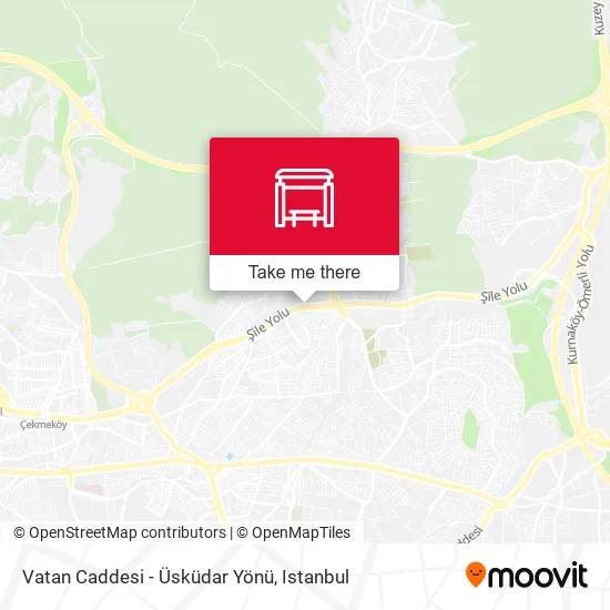 Vatan Caddesi - Üsküdar Yönü map