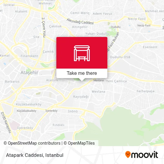 Atapark Caddesi map