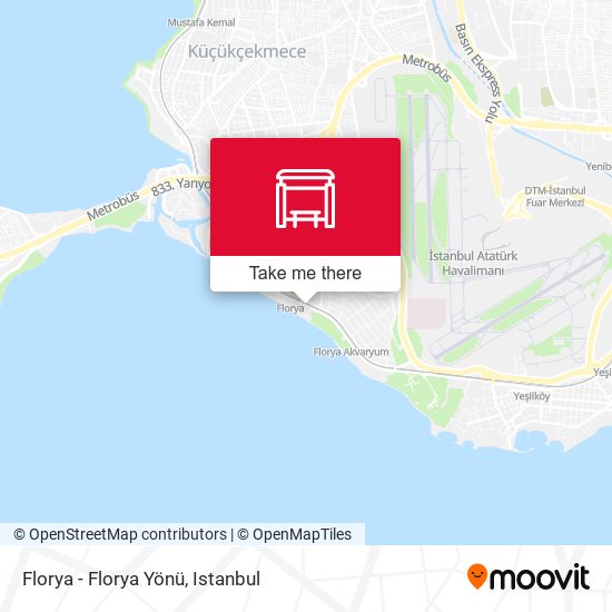 Florya - Florya Yönü map