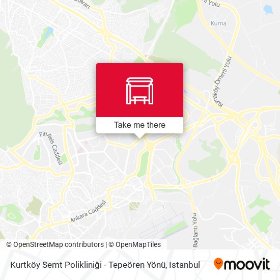 Kurtköy Semt Polikliniği - Tepeören Yönü map