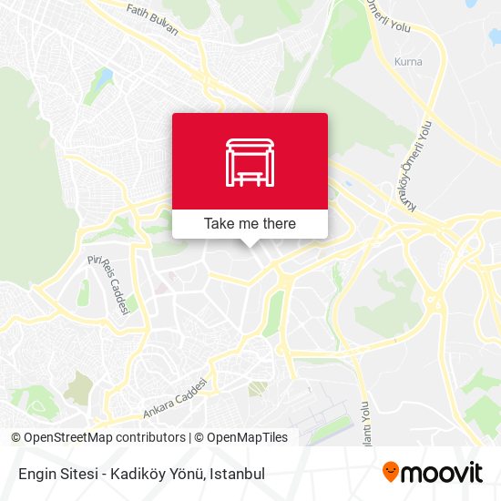 Engin Sitesi - Kadiköy Yönü map