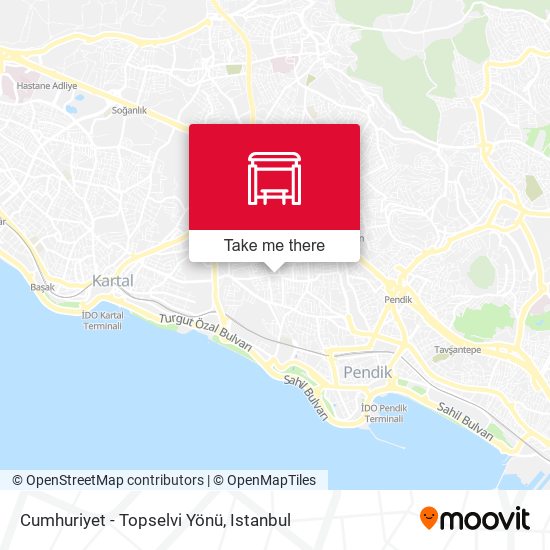 Cumhuriyet - Topselvi Yönü map