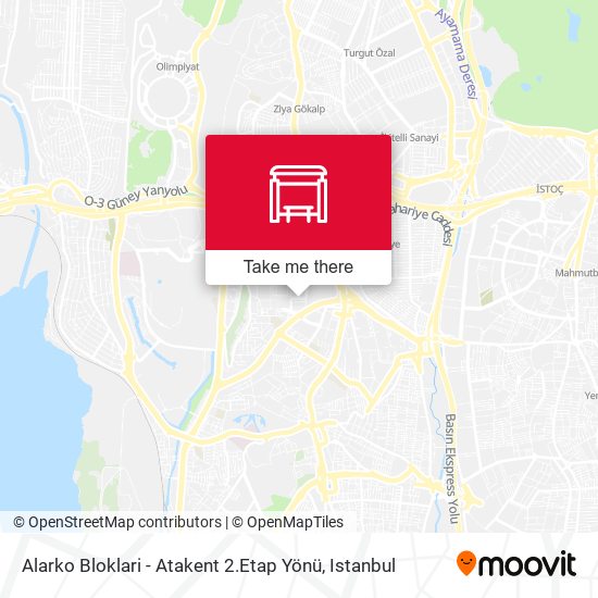 Alarko Bloklari - Atakent 2.Etap Yönü map