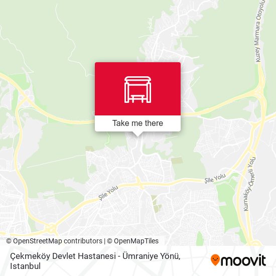 Çekmeköy Devlet Hastanesi - Ümraniye Yönü map