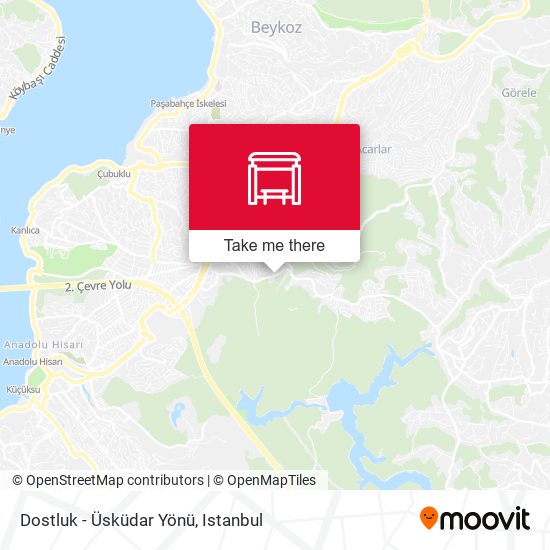 Dostluk - Üsküdar Yönü map