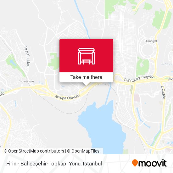 Firin - Bahçeşehir-Topkapi Yönü map