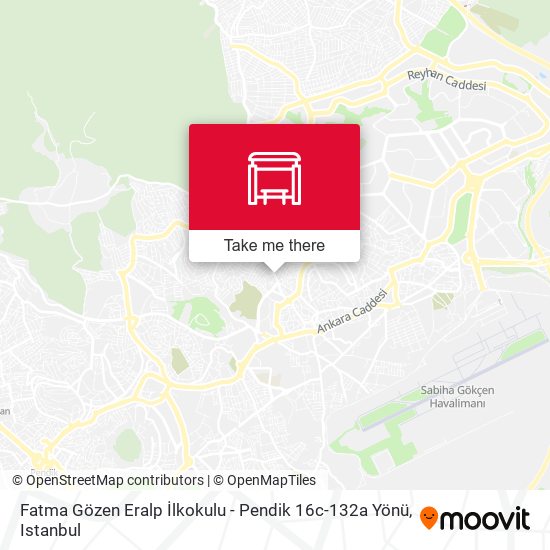 Fatma Gözen Eralp İlkokulu - Pendik 16c-132a Yönü map