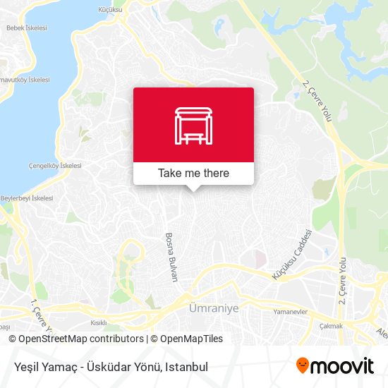 Yeşil Yamaç - Üsküdar Yönü map