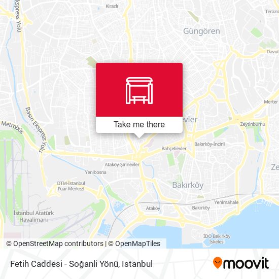 Fetih Caddesi - Soğanli Yönü map