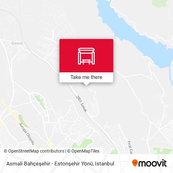 Asmali Bahçeşehir - Estonşehir Yönü map