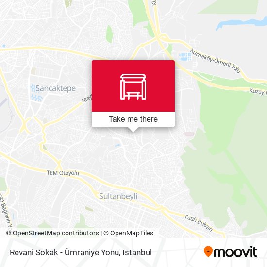 Revani Sokak - Ümraniye Yönü map