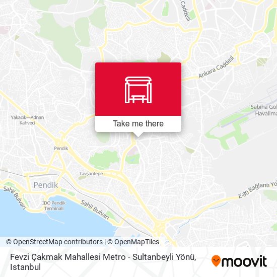 Fevzi Çakmak Mahallesi Metro - Sultanbeyli Yönü map