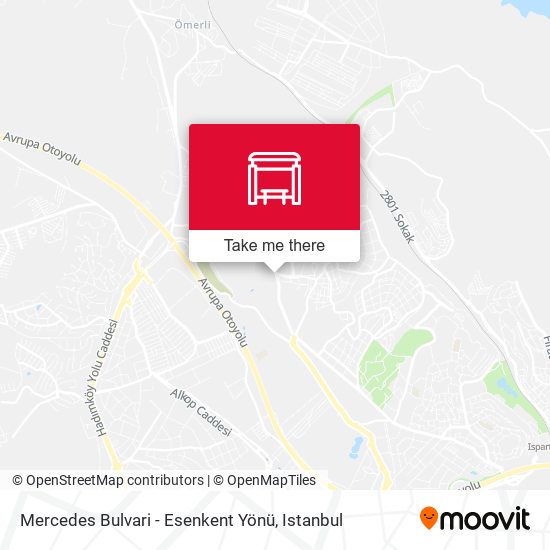 Mercedes Bulvari - Esenkent Yönü map