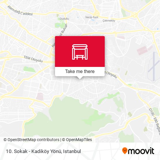 10. Sokak - Kadiköy Yönü map