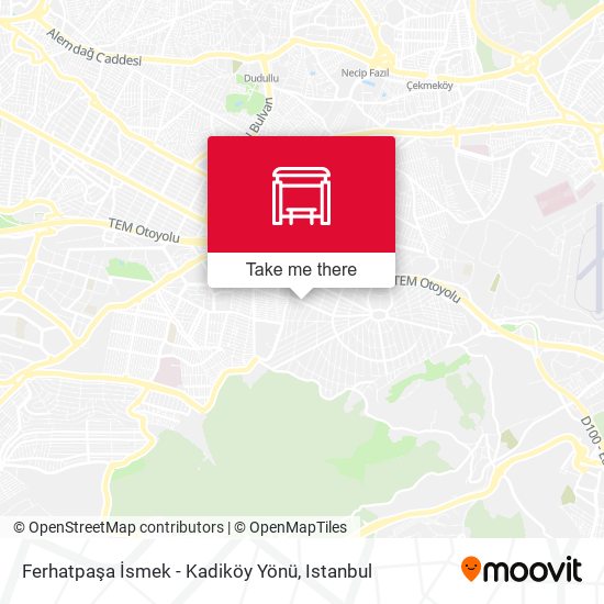 Ferhatpaşa İsmek - Kadiköy Yönü map